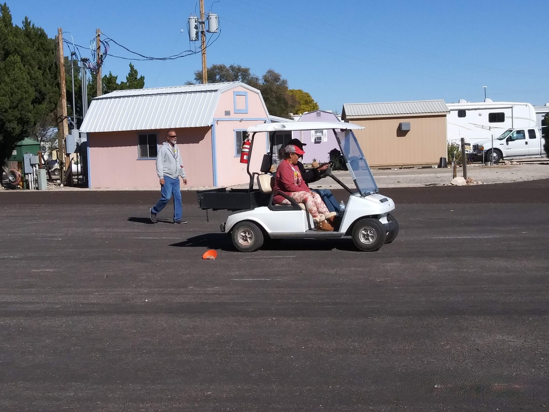 Roundup Blind Golf Cart Race